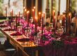 Inside Out Eventz - table design Deep Pinks
