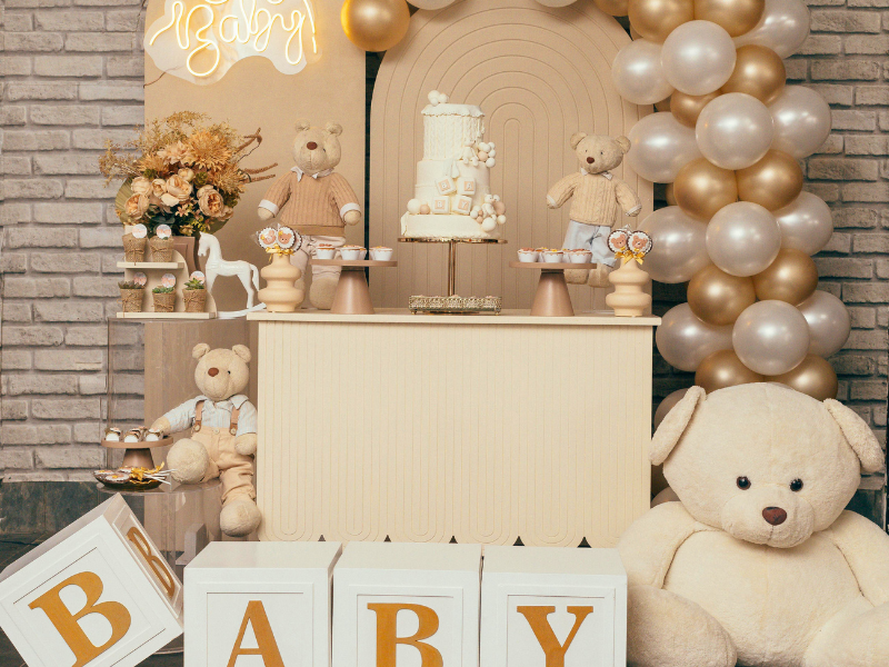 Baby shower and Christenings. Buffet set up