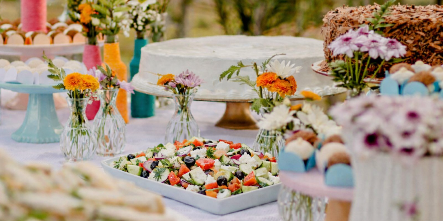 Baby shower and Christenings. Buffet set up