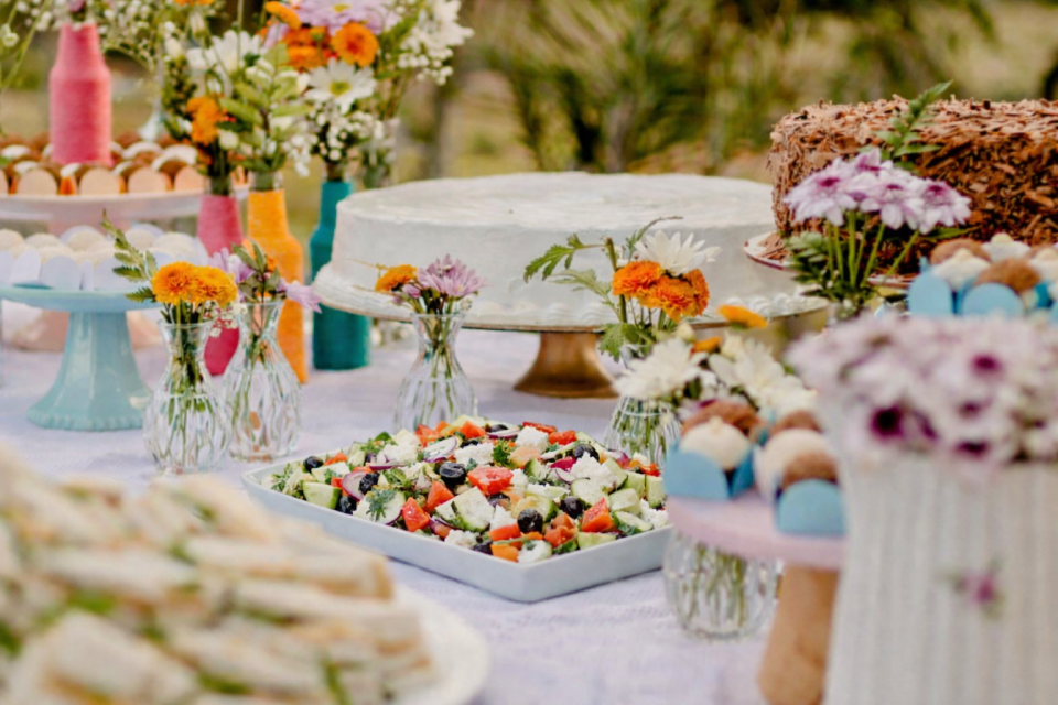 Baby shower and Christenings. Buffet set up