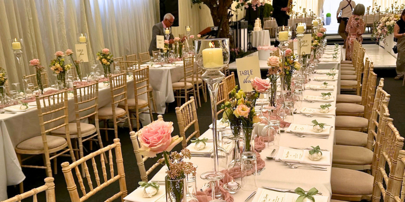 Rebecca & Michael Garden Marquee Wedding Catering