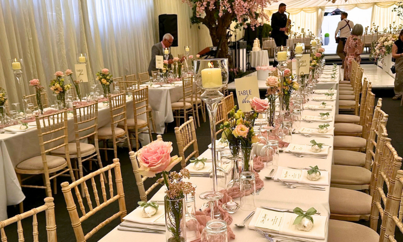 Rebecca & Michael Garden Marquee Wedding Catering