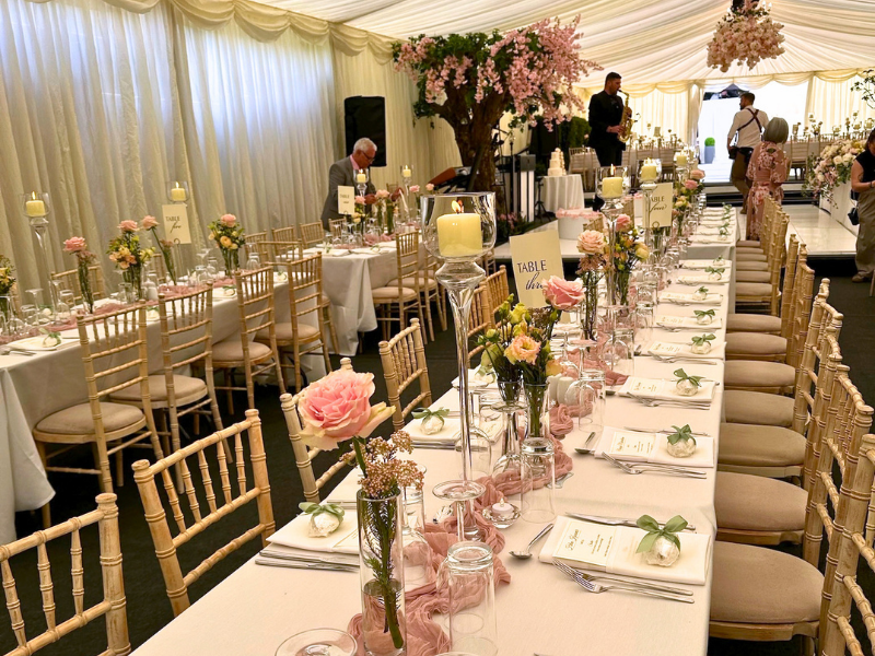 Rebecca & Michael Garden Marquee Wedding Catering
